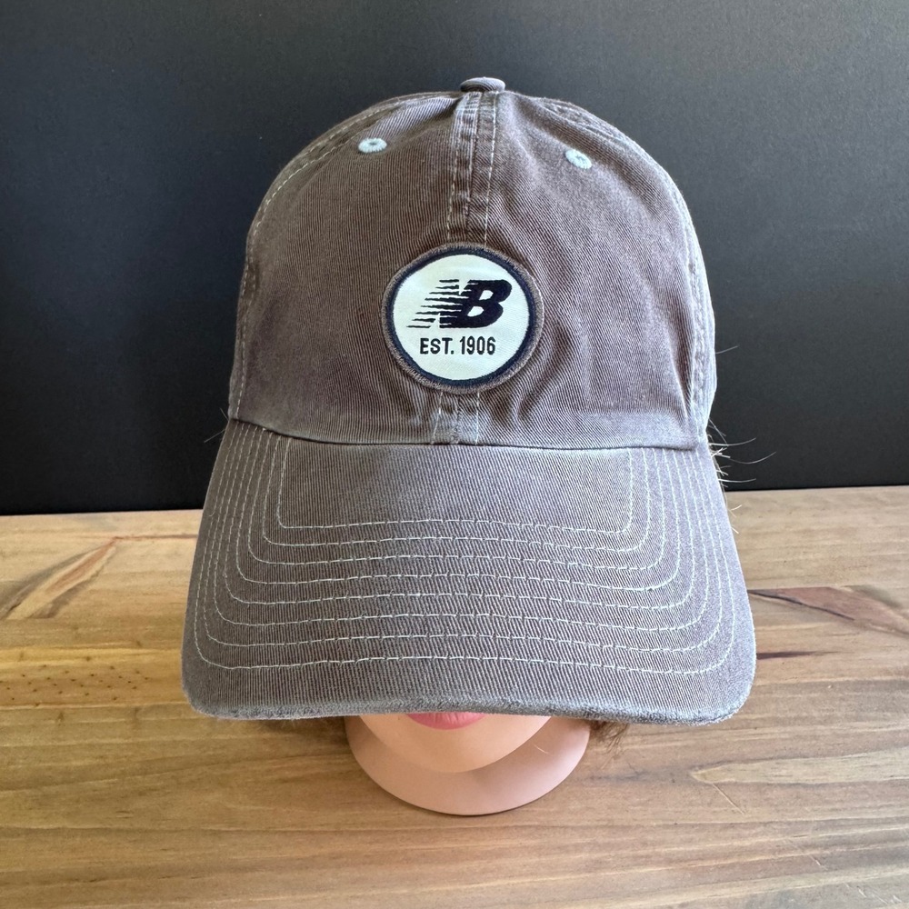 New Balance Gray/Charcoal/Grey Faded Look Baseball Cap Hat Adult OSFM Adjustable
